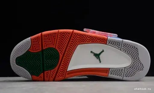 Retro 308497-171 4 Jordan White Orange Air Blue 308497-171 OG 0511